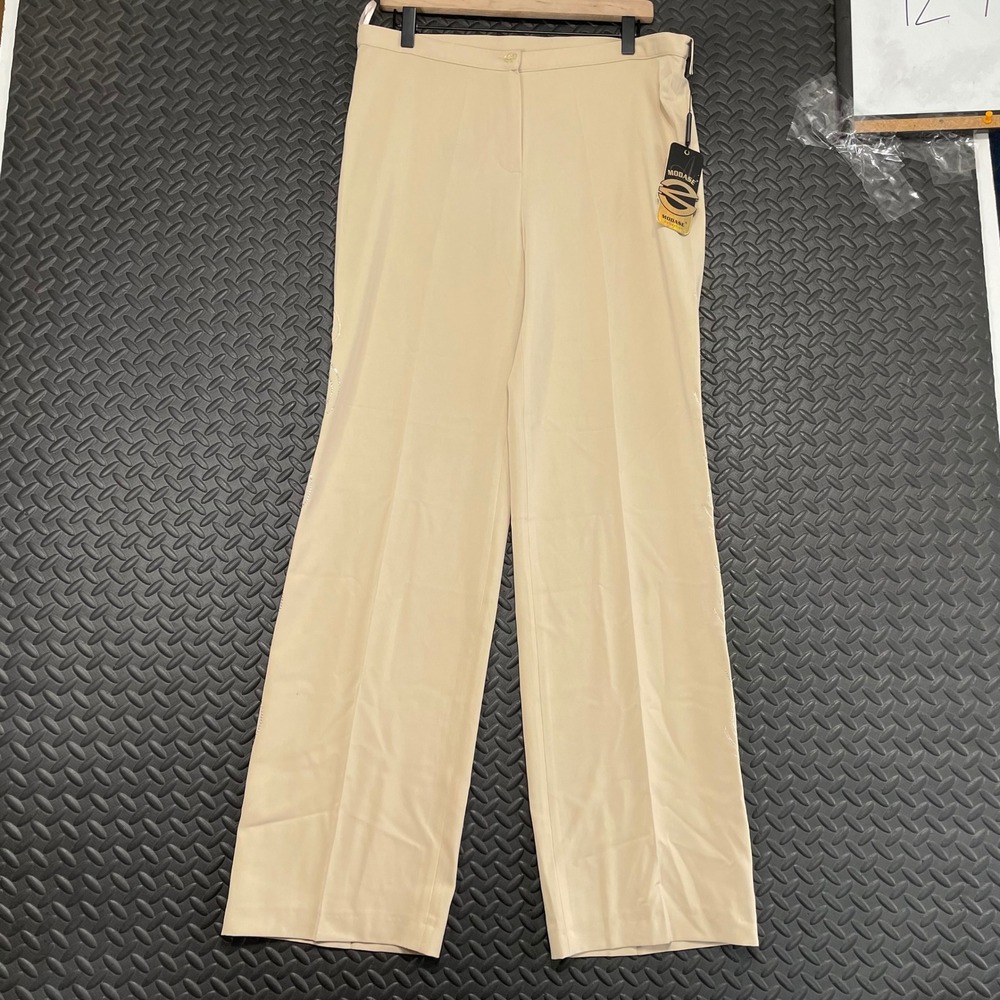 New Modase‎ Collection Light Brown Trouser Dress Pants Wide Leg Men's Size 46